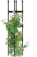 Garden TrellisStainless Steel Trellis for Climbing PlantsDiameter: 25cm/9.8in30cm/11.8in 35cm/13.8inAdjustable Rings Perfect for Tomatoes Vines and More1-Pack (Size : 13.8/35cm Dia. x49/12