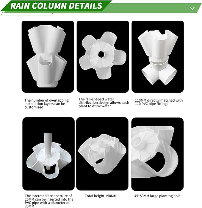 Hydroponic Tower Garden Hydroponics Growing Indoor Smart Garden Vertical Planter Tower Hydroponics Growing Kit with Hydrating Pump (