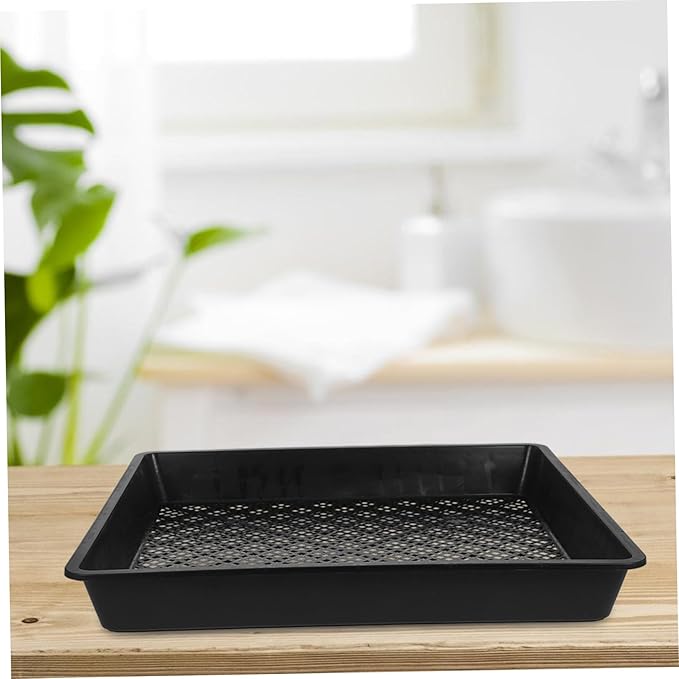 4pcs Tray Soilless Germination Trays Optimal Drainage for Indoor Gardening for Microgreens Vegetables and Flowers Mesh Design for Easy Harvesting