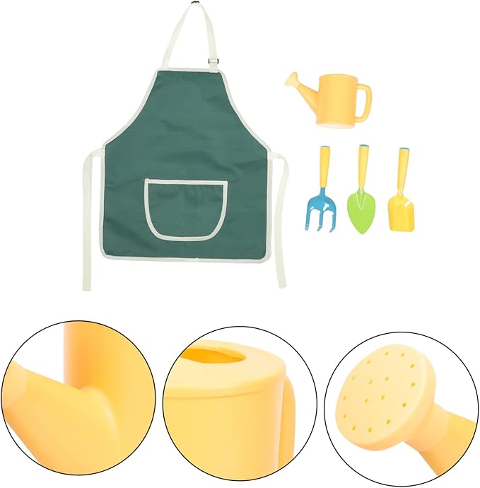 Mikikit Child-Friendly Mini Garden Tool Kit Shovel Small Rake Planting Accessories Easy to Use for Boys and Girls' Gardening Fun
