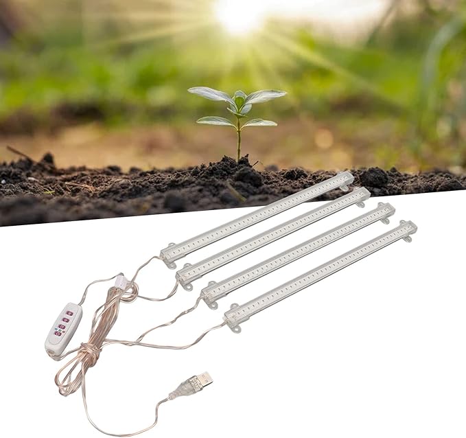 4 USB Plug Pl Grow Light LED Grow Light Indoor Pl Grow Light Dimmable Full Spectrum Grow Light(Red + blue light)