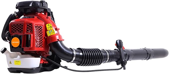 Backpack Leaf Blower 80CC 4.7HP 2-Cycle Gas Leaf Blower 900-CFM &amp 210-MPH Powerful Back Pack Blowers Variable Speed Cruise Control Portable Air Blower for Garden Snow Dirt Debris