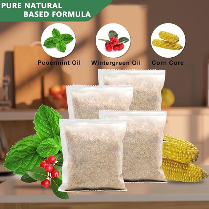 Rodent Repellent Pouches Natural Mouses Repellent Mice Deterrent Indoor Outdoor Peppermint Oil to Repel Rats RV Mouse Deterrent Keep Mouse Away for House Safe for Kids &ampPets -10P