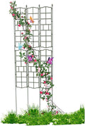 Garden Trellis for Potted Plants Foldable Plants Support Lattice Fence Vertical Panels Trellis for Climbing Plants Vegetables Flowers Roses Clematis Green(Size:50x150cm(19.7x59in))