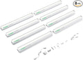 VIVOSUN T5 Grow Lights for Indoor Plants 5000K Full Spectrum 48W(8 X 6W) 1FT LED Plant Light Strip for Seed Starting Greenhouse Hydroponics SGS Compatible Linkable 8-Pack