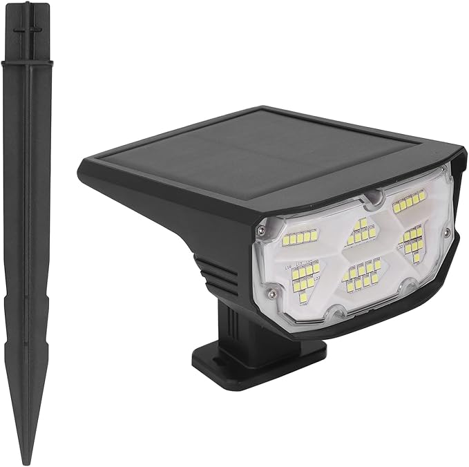 Topyond IPX7 Waterproof Solar Landscape Spot Light with 4 Brightness Settings for Outdoor Patio