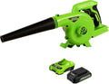 Greenworks 24V (90 MPH / 180 CFM / 200+ Compatible Tools) Cordless Shop Blower 2.0Ah Battery and Charger Included