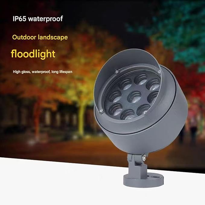 Landscape Lights - DC24V/AC220V Rotation Spotlight LED Tree Floodlights IP65 Outdoor Landscape Garden Lawn Lamps Villa Wall Washer Lights Spotlight Led Beam Light(Green18w(220v))
