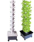 Hydroponic Growing Tower 45 Hole Aquaponic Cultivation System Hydroponics Growing System for Indoor Herbs Fruits and Vegetables