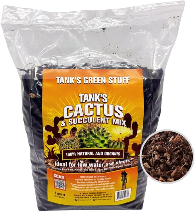 Tanks Cactus and Succulent Mix 8 qt Bag
