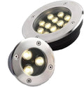 Ultra-Thin 220V IP67 Waterproof Underground Landscape Spot Lights - LED Floodlight Beam Purple 3W &amp White 6W (100mm*50mm)
