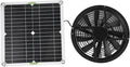 Solar Panel Fan Kit 100W 12V Waterproof Solar Exhaust Fan Portable Ventilator with Metal Protection Mesh Solar Powered Exhaust Fan for Chicken Coops Greenhouses Sheds Pet Houses Window Exhaust