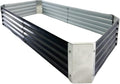 4ft x 3ft Galvanized Raised Garden Bed Horticultural Planting Box Metal Planter Boxes Outdoor Suitable for Plants Flowers Vegetables Herbs Fruits Dark Grey