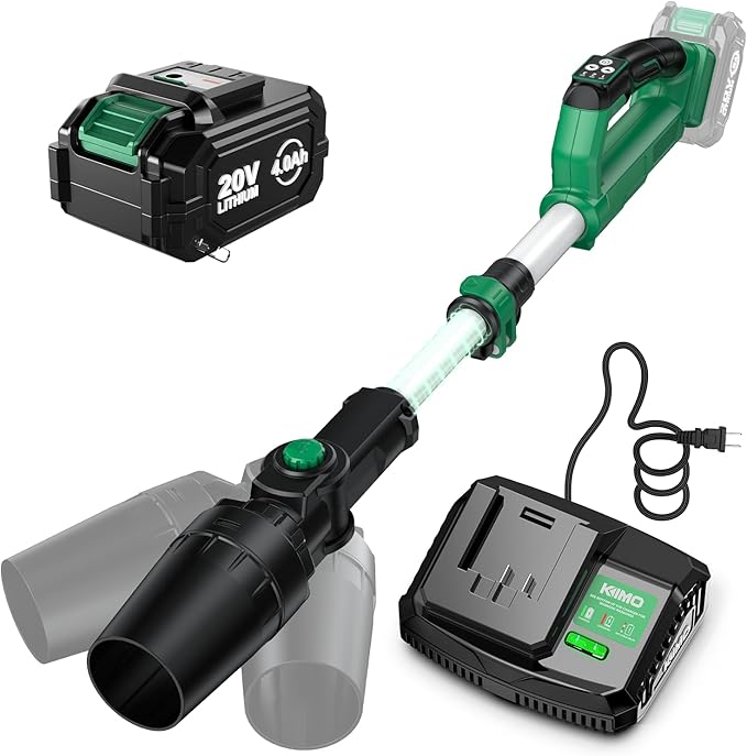 KIMO Leaf Blower Cordless Turbo Mode and 3 Speeds