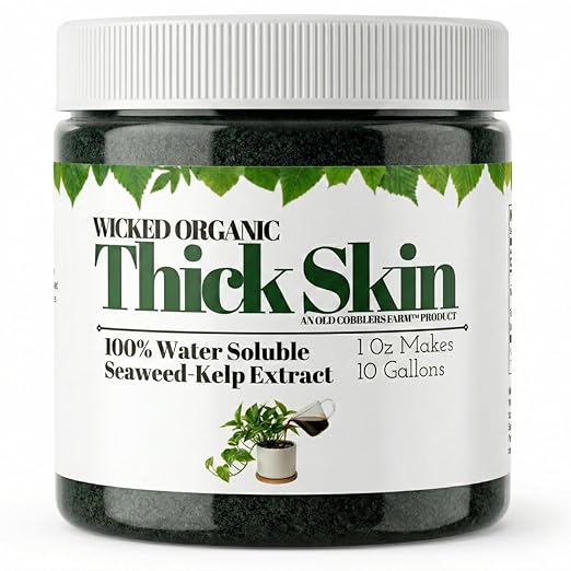 Old Cobblers Farm Wicked Organic Thick Skin – Seaweed Extract Powder Plant Growth Booster (1oz | 2oz) (2 oz)