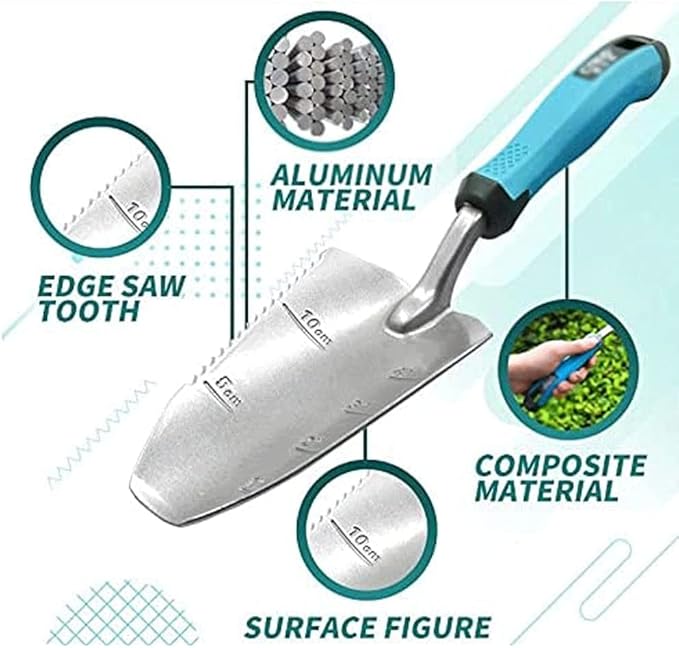 Garden Tools Garden Tools SetAluminum Alloy Three-Piece Suit Cultivating Planting Cultivator Shovels Spades Transplanter