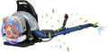 Backpack Gas Powered Leaf Blower 63CC 665 CFM Extreme Duty 2-Stroke Petrol Powered Leaf Blowers for Lawn/Garden Care Yard Snow/Grass Blowing Dust Debris from US (665CFM 75.6CC Grey)