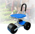 Garden Rolling Stool with Wheels Seat Gardening Helper with Storage BasketAdjustable Height 23-35cmfor Outdoor Lawn Yard(3 Wheels)
