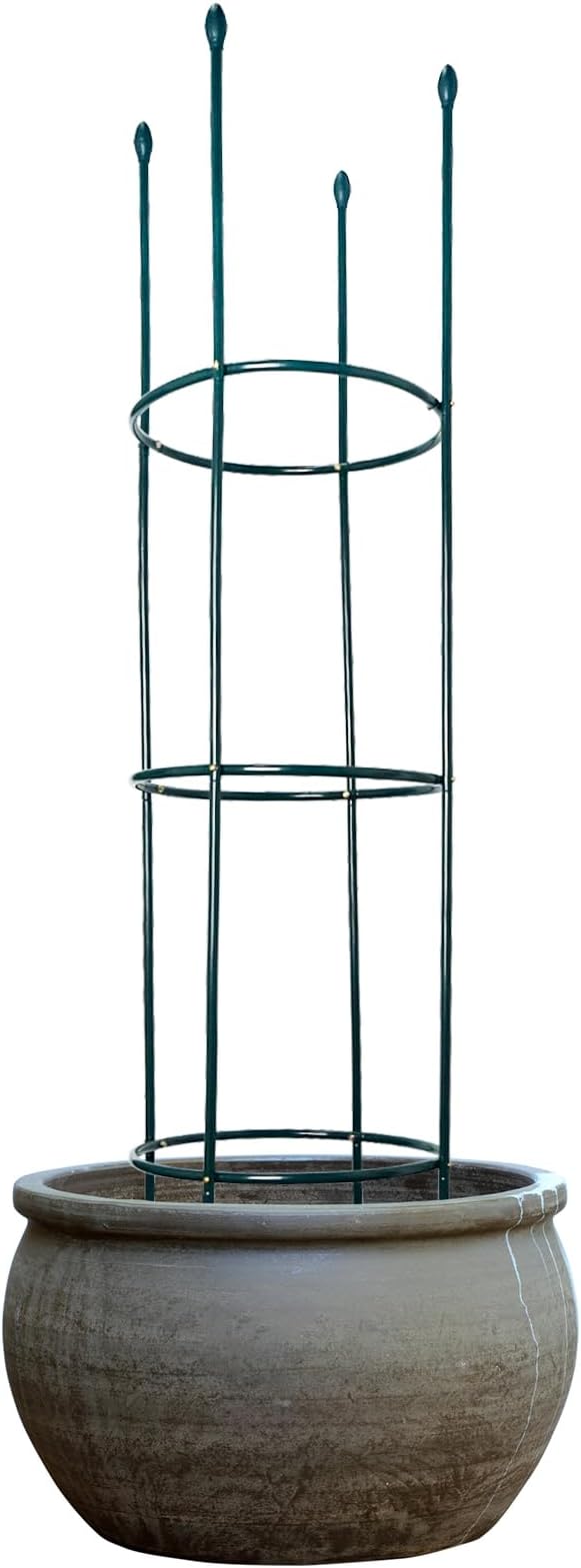 Luwint Metal Garden Trellis for Climbing Plants Outdoor 5.8 Feet Tall Round Trellis for Pots Sturdy Plant Support for Climbing Vine Tomato Flower