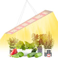 1 Head 800W Sunlight Full Spectrum LED Grow Light - 156 High-Efficiency LEDs Sun-Like Illumination with White UV &amp IR. Includes Sturdy Hook For Indoor Plants Seedlings &amp Flower Cultivation