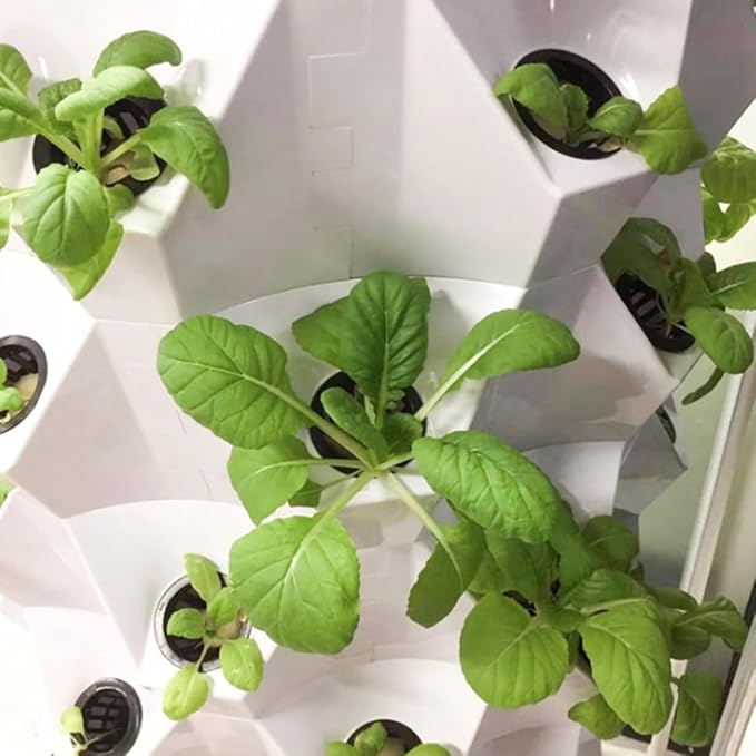 48/64/80Pots Hydroponics Tower Growing Indoor Plant Water Cycle Garden Growing Vertical Hydroponic Pineapple Aeroponic Tower Hydroponic Growing Kits10Floors