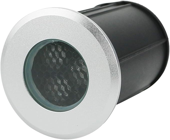 Low Voltage Landscape Lights Anti-Glare Honeycomb Tempered Glass 24v Low Pressure Underground Light LED IP67 Waterproof Terrace Floor Lawn Decorative Lighting (Color : Green Size : 3W) (Green 1W)