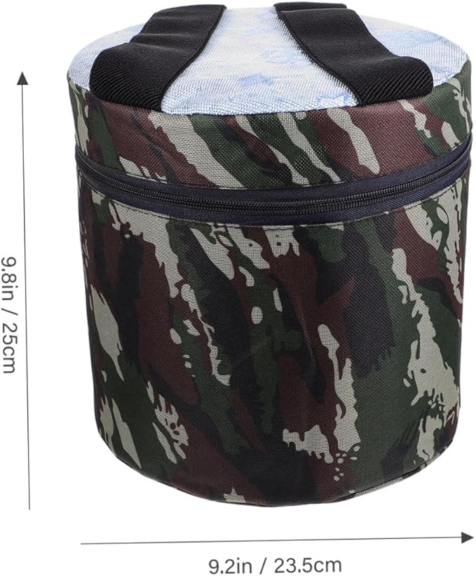 Portable Outdoor Field Work Stool with 25cm Height and Tool Pouch Small Lightweight Gardening and Camping Stool for Weeding Fishing and Farming Tasks Random Style