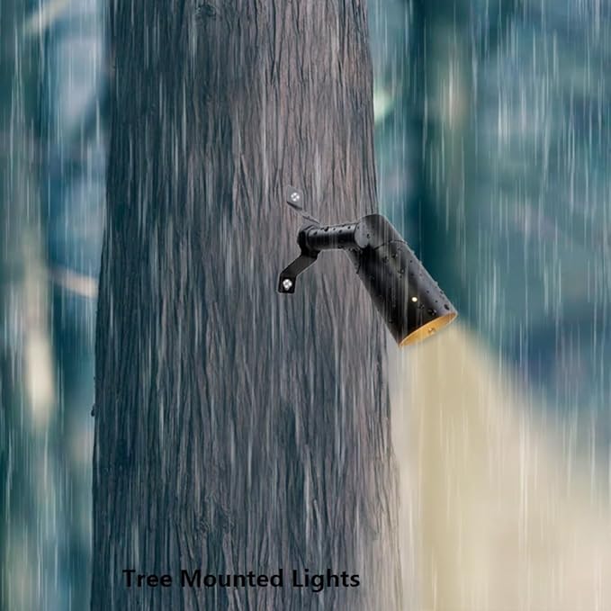 Landscape Lighting Tree Down Lights Outdoor MoonlightReplaceable Low Voltage MR16 LED Aluminum Housing for Directional Wall Patio Mounted Post Fence Lights Bronze Finish