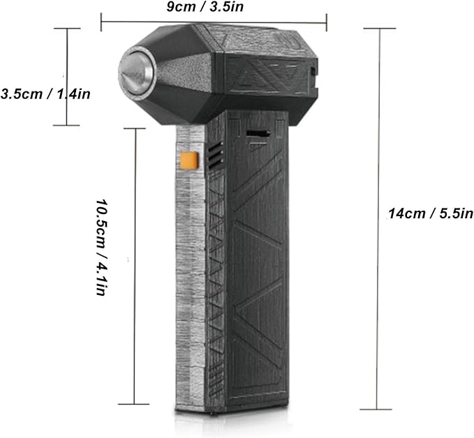 Jet Dry Blower 130000 Fan Blower Portable and Rechargeable Electric Air Duster for Car Cleaning Camping Outdoors