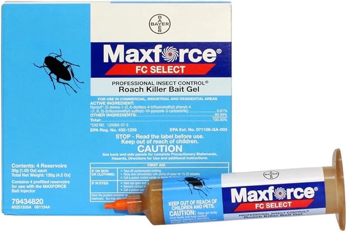 Bayer - Maxforce FC Select Roach Gel Pack of 4 Tubes x 30g