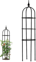 RADAAB Garden Plant Obelisk Trellis47.3 24 29.5 35.5 H Tower Plant Support Garden Trellis for Potted Climbing Flowers Vegetable Vine Indoor Outdoor (Size : 10/25cm Diax29.5/75cm H)