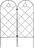 2pcs Foldable Iron Garden Trellis Climbing Plant Support Frame for Potted Vines Indoor Outdoor Plant Stakes Climbing Rack