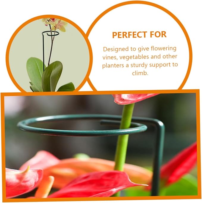 Garden Trellis with Support Clips for Climbing Plants Metal Stakes and Plant Clips for Potted Houseplants and Vines Easy to Install and Durable