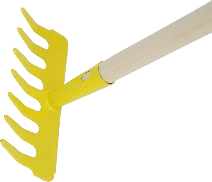 FixtureDisplays Kids Garden Tool Set 28 Long Toy Rake Shovel and Leaf Rake Reduced Size 3-Piece 15210-RAKE+RAKE+Shovel-NF
