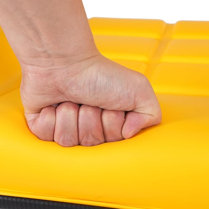 Universal Tractor Seat Forklift Lawn Mower Seat w/Armrests &amp Adjustable Backrest 30 ° -180 ° for Mowers Dozers Aerial Lifts Floor Scrubbers (Yellow)