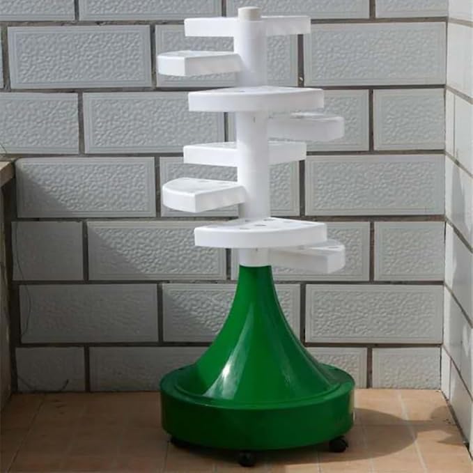 Hydroponics Tower Aquaponics Grow System Rotary Indoor Outdoor Tower Garden 72 Pods Vertical Hydroponic Irrigation System Tower for Herbs Fruits and Vegetables