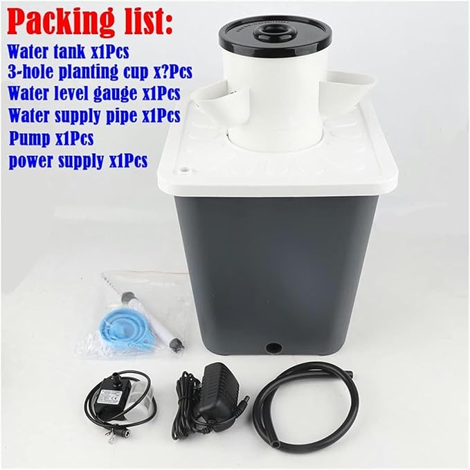 DIY Hydroponics Growing System with Detachable PP Colonization Cups Vertical Tower Planter Kit