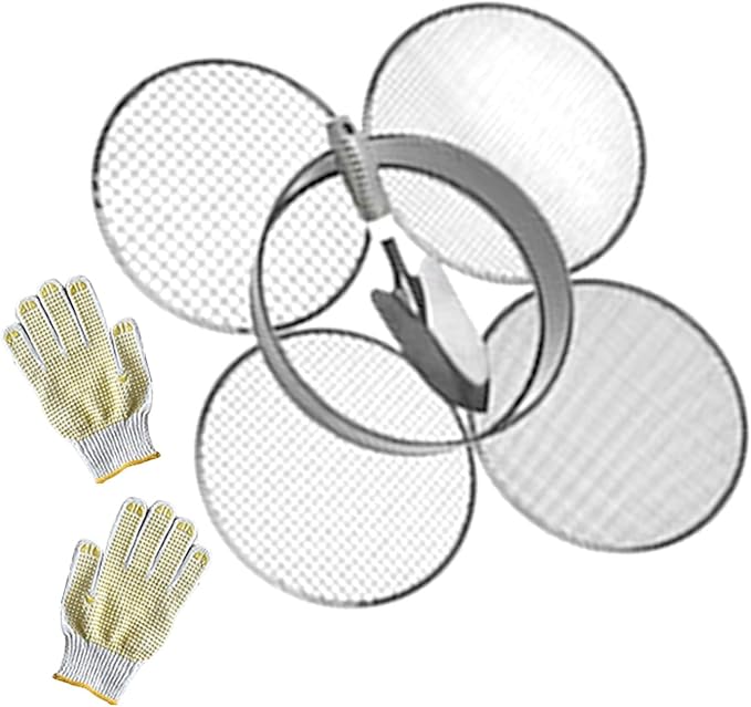 Soil Sifter Metal Garden Sieve Stainless Steel Meaty Garden Compost Stone Sieve Meshing Filtration Gardening Tool Filter for Gardening