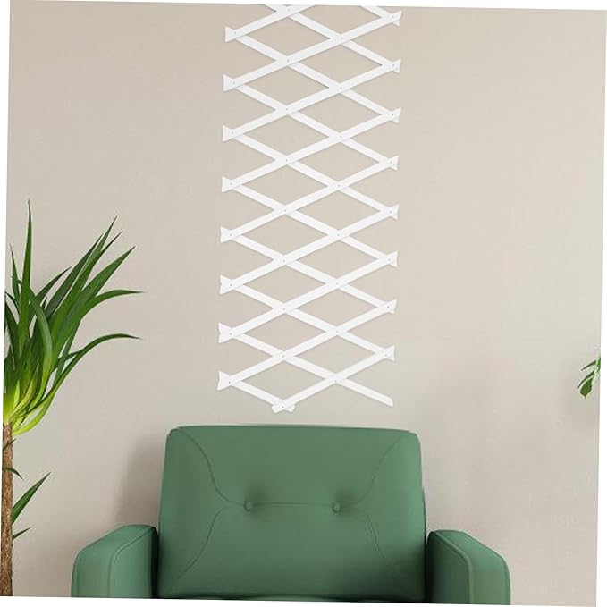 BESPORTBLE Garden Trellis Fence Panel Wood Lattice Panels for Outside Decorative Outdoor Wall Decor Plant Trellis for Potted Plants Wall
