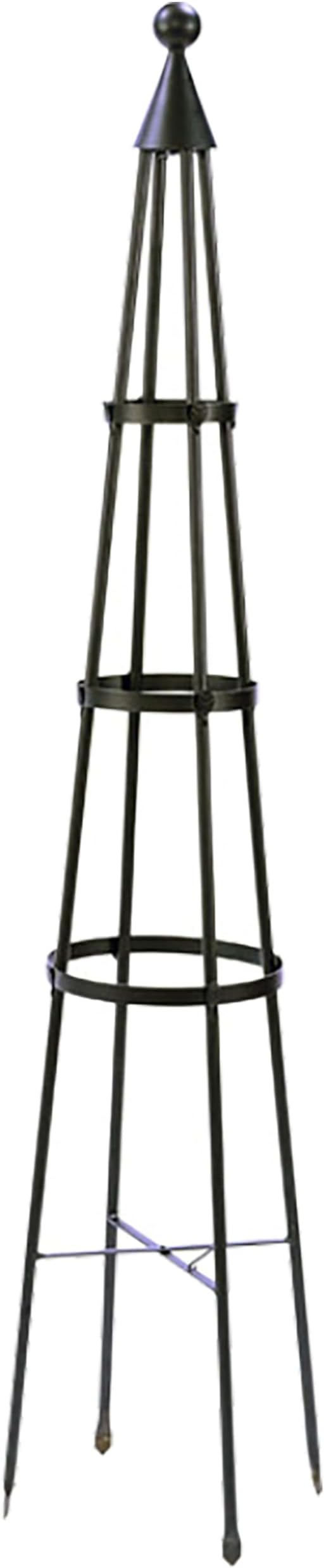 Achla Designs OBL-01 61-in Wrought Iron Garden Obelisk Trellis H Graphite