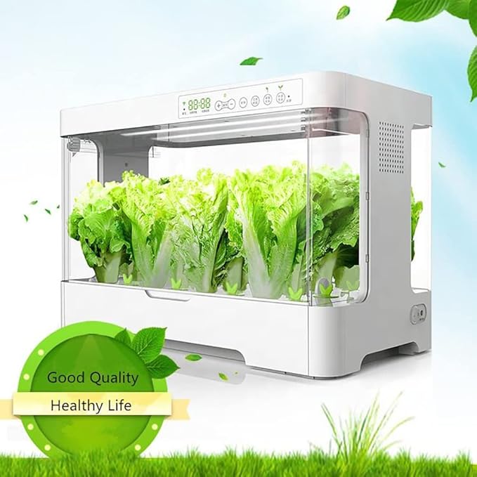 GeRRiT Hydroponics Growing System 30 Pods Indoor Herb Garden Kit with 20W LED Grow Light Automatic Timer Germination Kits 4L Water Tank Smart Garden Planter for Home Kitchen Gardening