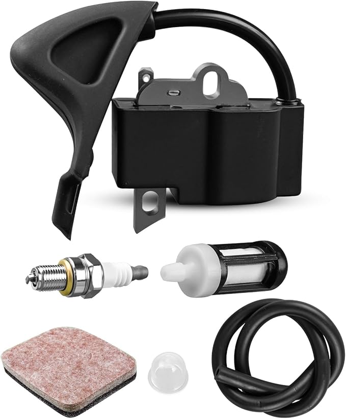 Ignition Coil Air Filter Kit Fit for Stihl BG56 SH56 BG86 SH86 BG66 BR200 Replace 4241 400 1318 4241 120 1800 Leaf Blower Tune Up Kit with Spark Plug Fuel Filter