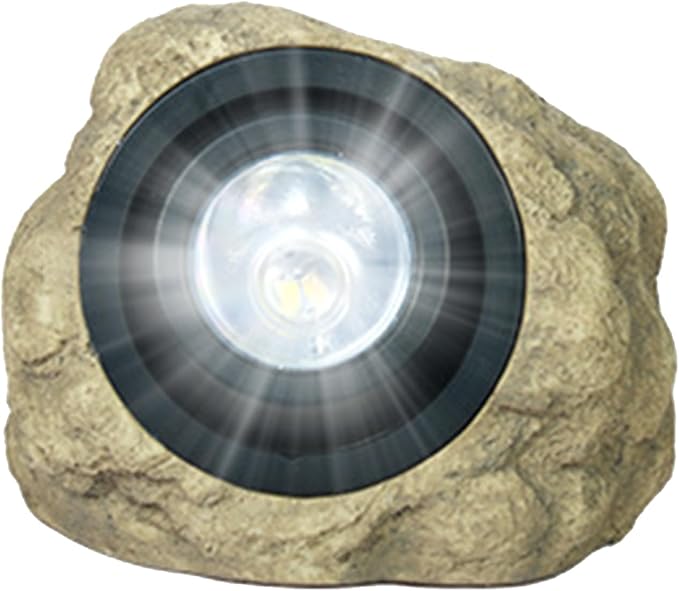Solar Spotlight – Outdoor Rock LED Spot Lights Decorativesolar Garden Lighting Warm Garden Stone Light Durable Waterproof Construction Energy Efficient Design Compact Installation |Solar Light