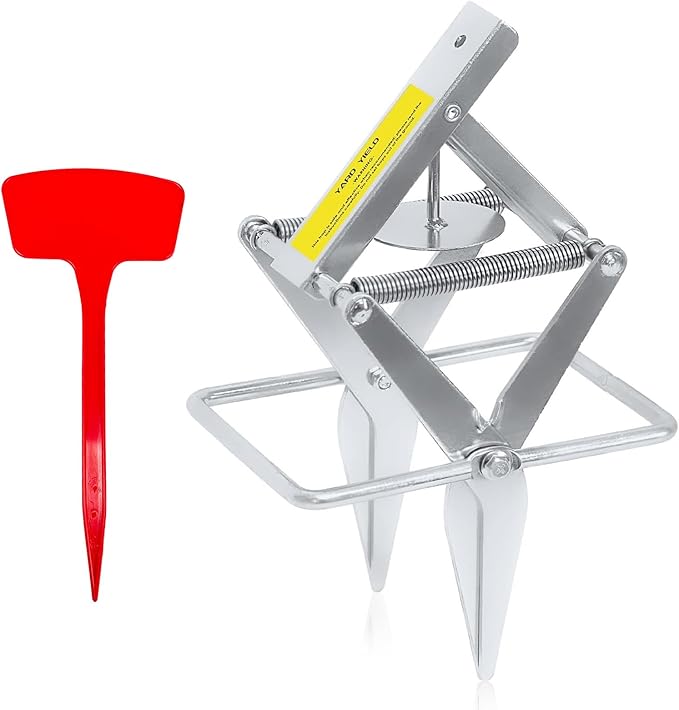 Mole TrapGalvanized Steel Scissor TrapReusable and Easy-Set Quick Capture Solution for Moles and Gophers in Lawns (Silver)