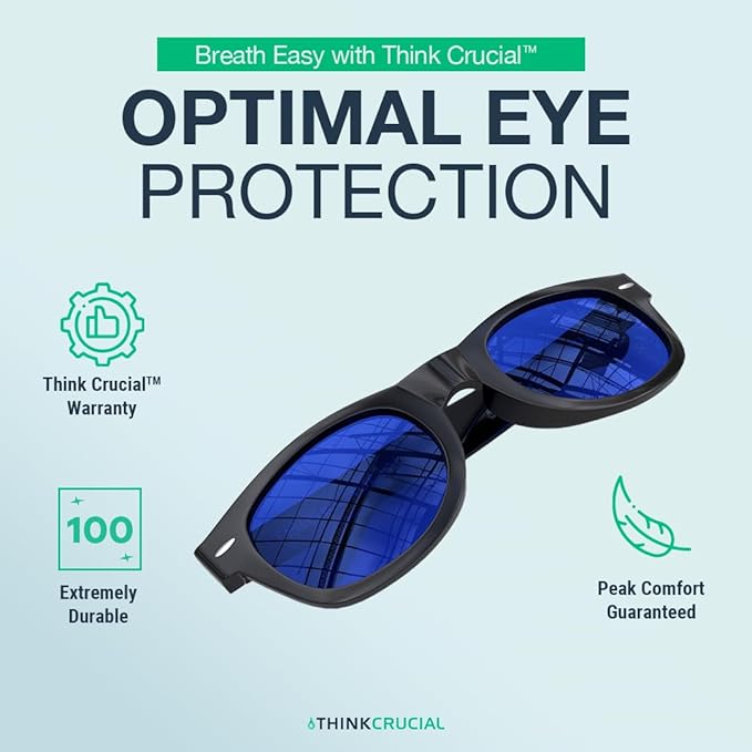 Think Crucial 2 Horticulture Indoor Hydroponics Grow Room &amp Greenhouse Light Glasses (Goggles) Anti UV Ultra-Violet HPS MH Lights Reflection &amp Glare Optical Protection (2 Pack)