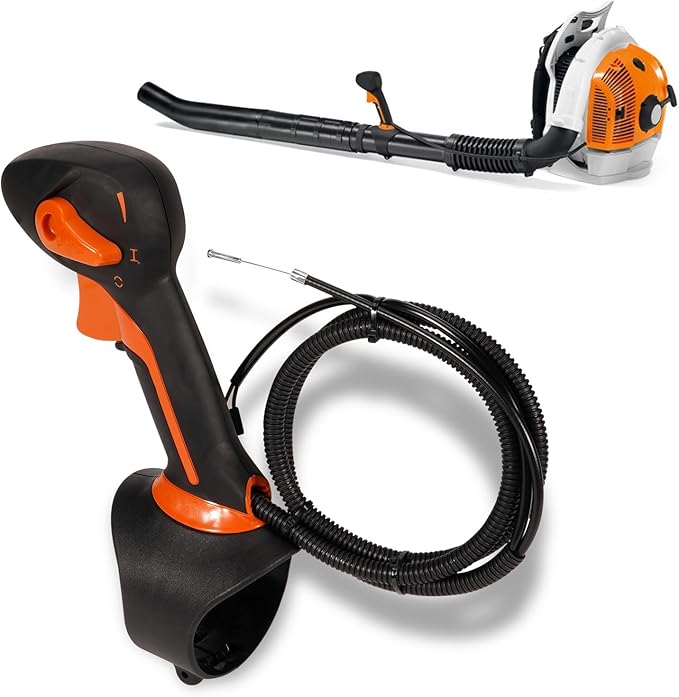 4282-790-4902 Control Handle w/Throttle Cable Fit for Stihl BR600 BR500 BR550 Petrol Backpack Blowers Black Replaces 42827904902