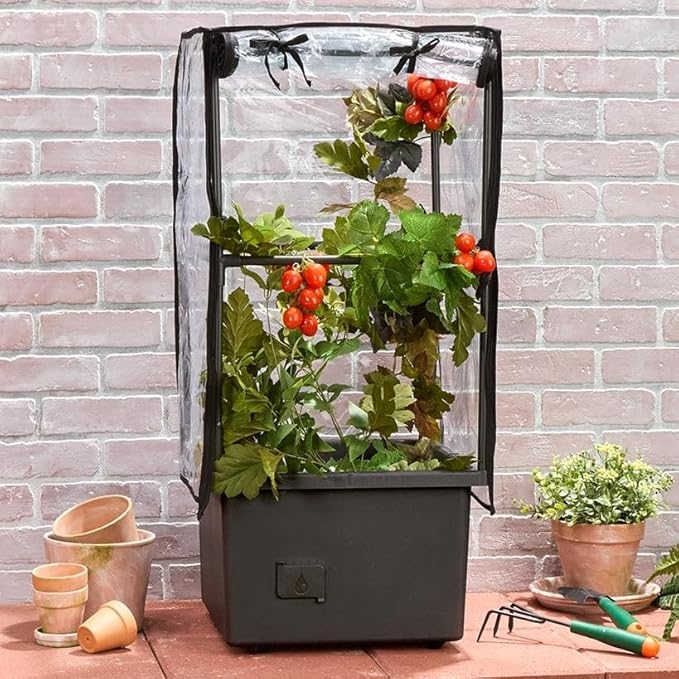 Garden Bed with Wheels and PVC Cover - Self Watering