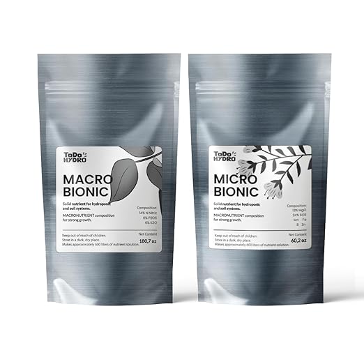 ToDo Hydro Macrobionic and Microbionic Solid Nutrient Solution Big Yields (Yield 160 gal)