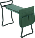 Foldable Garden Kneeler and Seat Portable Stool EVA Pad Bonus Tool Pouch USA