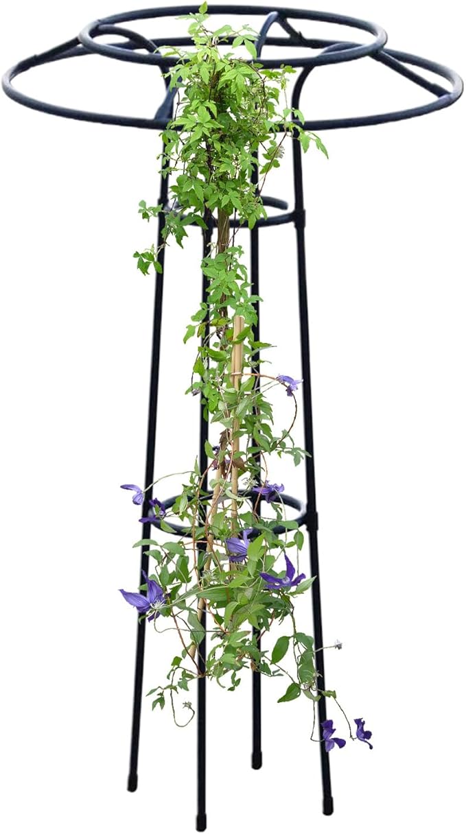Garden Trellis Spiral Frame Trellis Heavy-Duty Umbrella Trellises Inch Iron &amp Climbing Frame for Vegetables Flowers Adjustable Buckle System for Yard Greenhouse Patio